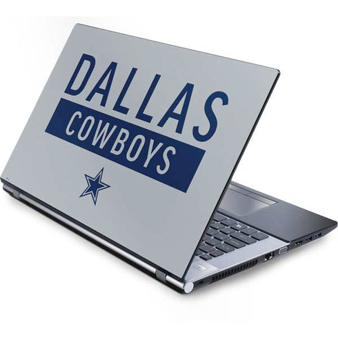 NFL Dallas Cowboys Silver Performance Series Generic Laptop Skin