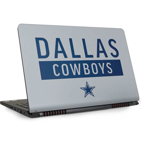 NFL Dallas Cowboys Silver Performance Series Dell Inspiron Skin