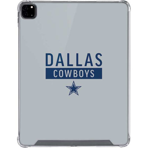 NFL Dallas Cowboys Silver Performance Series iPad Pro 12.9in (2020) Clear Case