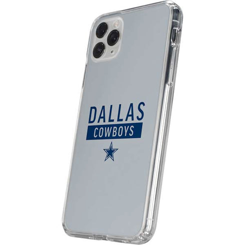 NFL Dallas Cowboys Silver Performance Series iPhone 11 Pro Clear Case