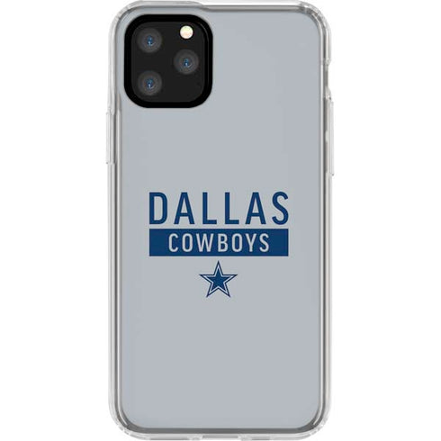 NFL Dallas Cowboys Silver Performance Series iPhone 11 Pro Clear Case