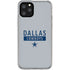 NFL Dallas Cowboys Silver Performance Series iPhone 11 Pro Clear Case