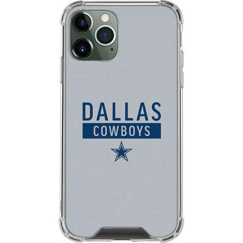 NFL Dallas Cowboys Silver Performance Series iPhone 11 Pro Max Clear Case
