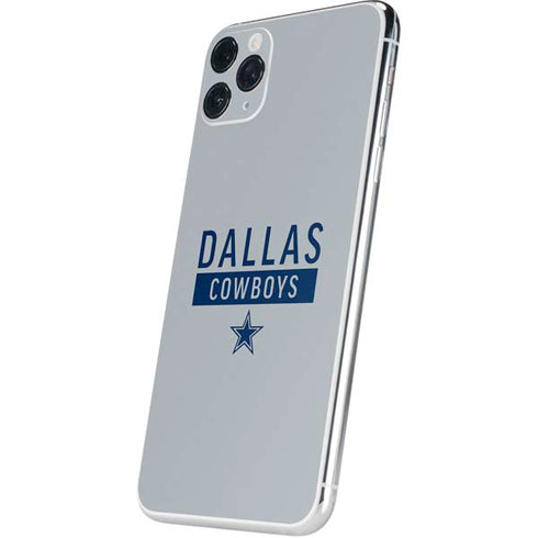 NFL Dallas Cowboys Silver Performance Series iPhone 11 Pro Max Skin