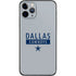 NFL Dallas Cowboys Silver Performance Series iPhone 11 Pro Skin