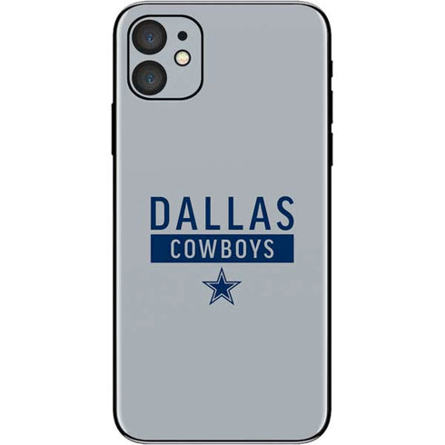 NFL Dallas Cowboys Silver Performance Series iPhone 11 Skin