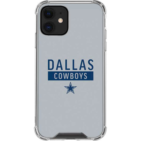 NFL Dallas Cowboys Silver Performance Series iPhone 12 Mini Clear Case