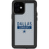 NFL Dallas Cowboys Silver Performance Series iPhone 12 Mini Waterproof Case