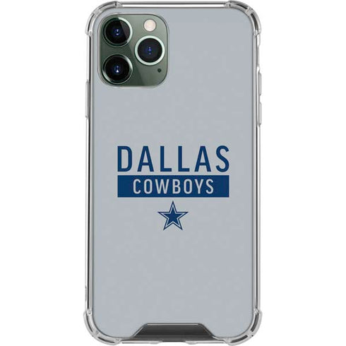 NFL Dallas Cowboys Silver Performance Series iPhone 12 Pro Clear Case
