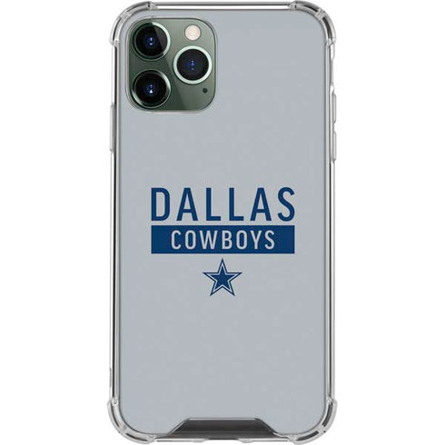 NFL Dallas Cowboys Silver Performance Series iPhone 12 Pro Max Clear Case