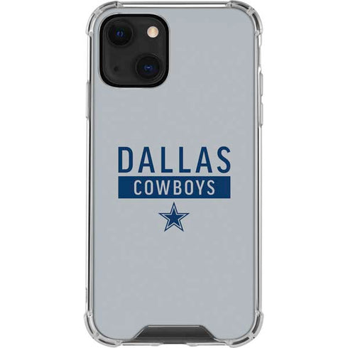 NFL Dallas Cowboys Silver Performance Series iPhone 13 Clear Case