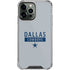 NFL Dallas Cowboys Silver Performance Series iPhone 13 Pro Max Clear Case