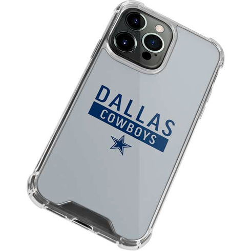 NFL Dallas Cowboys Silver Performance Series iPhone 13 Pro Max Clear Case