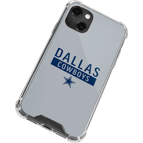 NFL Dallas Cowboys Silver Performance Series iPhone 15 Plus Clear Case