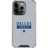 NFL Dallas Cowboys Silver Performance Series iPhone 15 Pro Clear Case