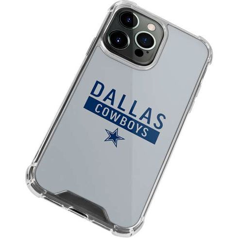 NFL Dallas Cowboys Silver Performance Series iPhone 15 Pro Clear Case