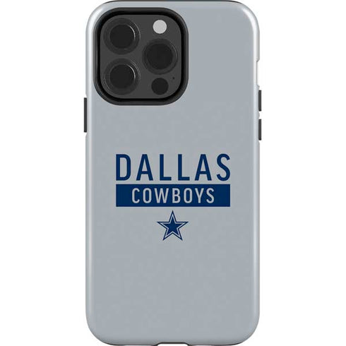 NFL Dallas Cowboys Silver Performance Series iPhone 15 Pro Impact Case