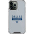 NFL Dallas Cowboys Silver Performance Series iPhone 15 Pro Max Clear Case