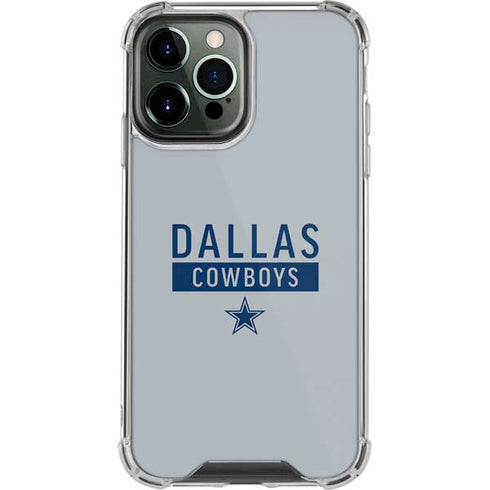 NFL Dallas Cowboys Silver Performance Series iPhone 14 Pro Max Clear Case