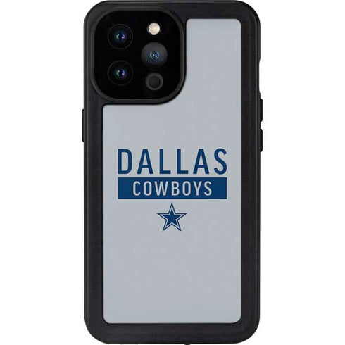 NFL Dallas Cowboys Silver Performance Series iPhone 14 Pro Max Waterproof Case