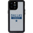 NFL Dallas Cowboys Silver Performance Series iPhone 14 Pro Max Waterproof Case