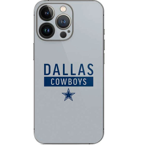 NFL Dallas Cowboys Silver Performance Series iPhone 14 Pro Skin
