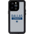NFL Dallas Cowboys Silver Performance Series iPhone 14 Pro Waterproof Case