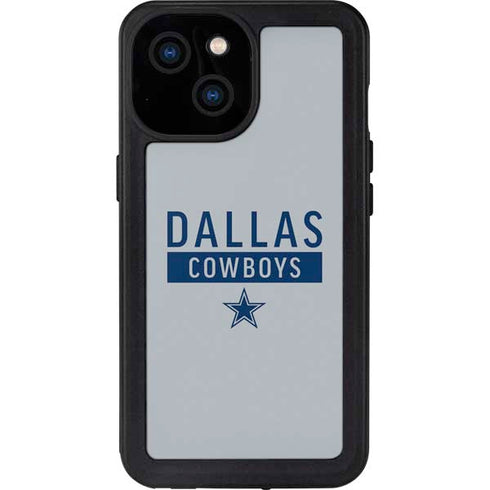 NFL Dallas Cowboys Silver Performance Series iPhone 15 Waterproof Case
