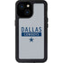 NFL Dallas Cowboys Silver Performance Series iPhone 15 Waterproof Case