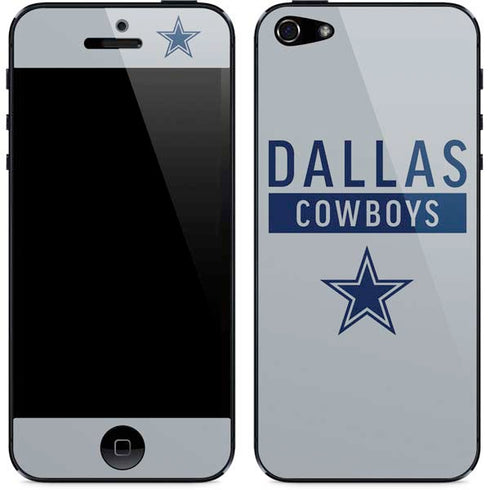 NFL Dallas Cowboys Silver Performance Series iPhone 5/5s/5SE Skin