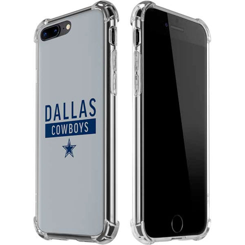 NFL Dallas Cowboys Silver Performance Series iPhone 7/8 Plus Clear Case