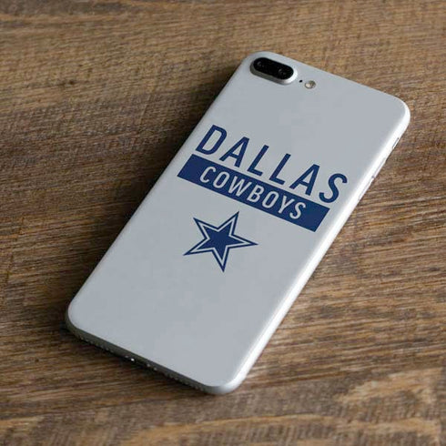 NFL Dallas Cowboys Silver Performance Series iPhone 8 Plus Skin