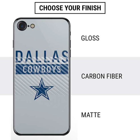 NFL Dallas Cowboys Silver Performance Series iPhone SE (2nd & 3rd Gen) Skin