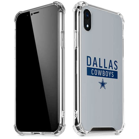 NFL Dallas Cowboys Silver Performance Series iPhone XR Clear Case
