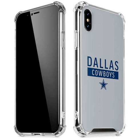 NFL Dallas Cowboys Silver Performance Series iPhone XS Max Clear Case