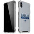 NFL Dallas Cowboys Silver Performance Series iPhone XS Max Clear Case