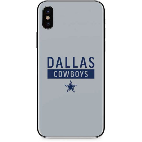 NFL Dallas Cowboys Silver Performance Series iPhone XS Max Skin
