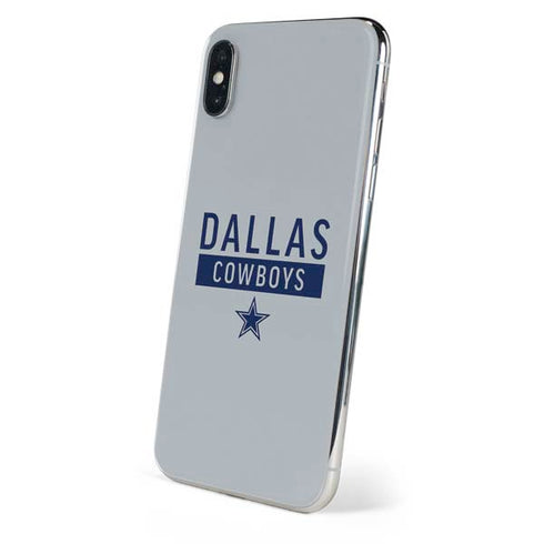 NFL Dallas Cowboys Silver Performance Series iPhone XS Max Skin