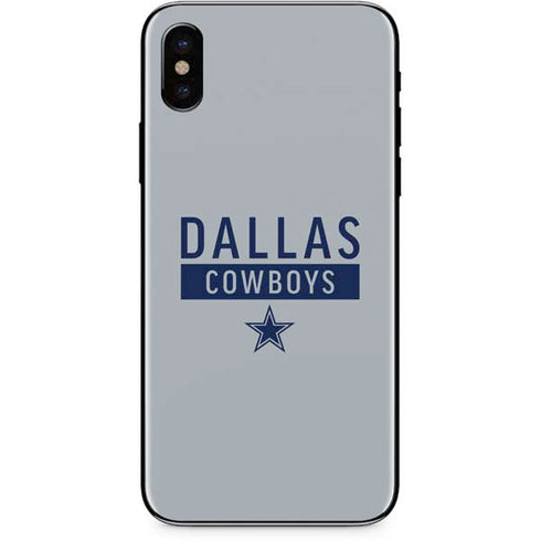 NFL Dallas Cowboys Silver Performance Series iPhone XS Skin