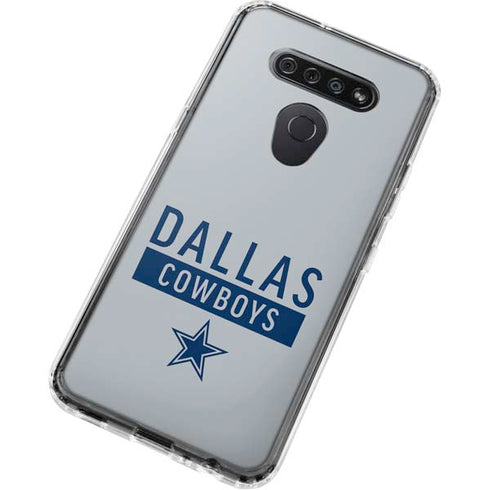 NFL Dallas Cowboys Silver Performance Series LG K51/Q51 Clear Case