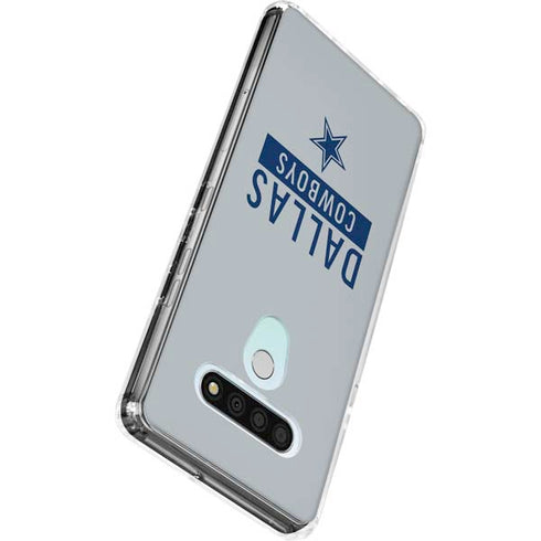 NFL Dallas Cowboys Silver Performance Series LG Stylo 6 Clear Case