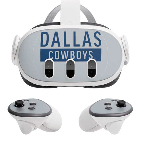 NFL Dallas Cowboys Silver Performance Series Meta Quest 3 Skin