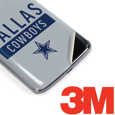 NFL Dallas Cowboys Silver Performance Series Moto E5 Plus Skin
