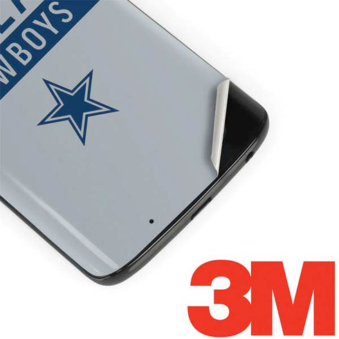 NFL Dallas Cowboys Silver Performance Series Moto G6 Skin