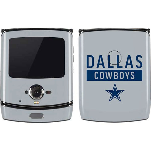 NFL Dallas Cowboys Silver Performance Series Motorola RAZR Skin
