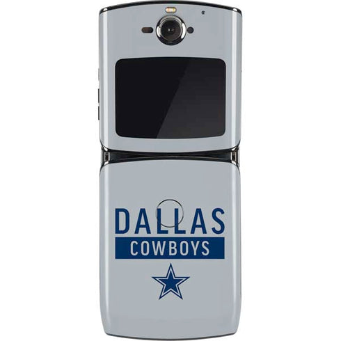NFL Dallas Cowboys Silver Performance Series Motorola RAZR Skin
