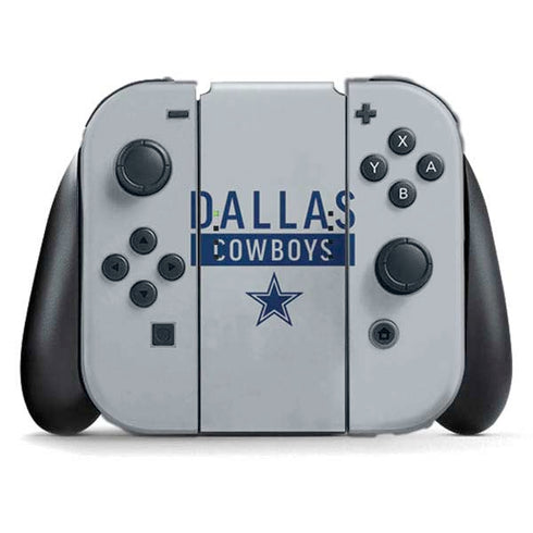 NFL Dallas Cowboys Silver Performance Series Nintendo Switch (2017-2021) Joy-Con Controller Skin