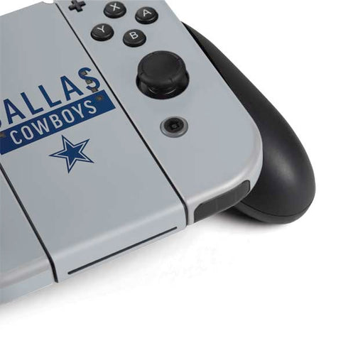 NFL Dallas Cowboys Silver Performance Series Nintendo Switch OLED (2021) Skin