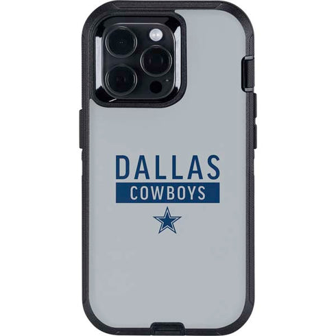 NFL Dallas Cowboys Silver Performance Series Otterbox Defender iPhone Skin