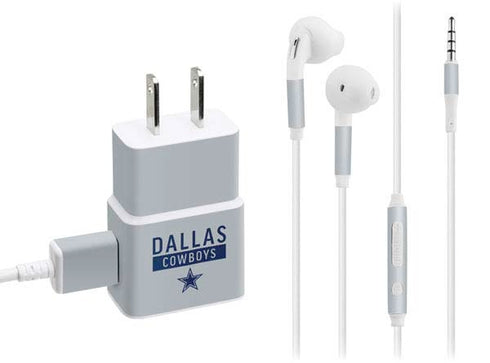 NFL Dallas Cowboys Silver Performance Series Phone Charger Skin
